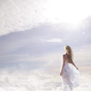 woman, stars, imagination